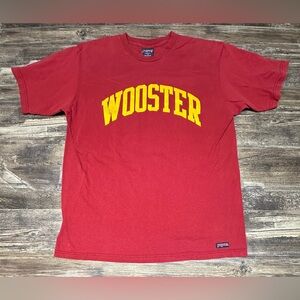 Vintage Wooster Tee -  Jansport Wooster College T-shirt USA Made Red XL